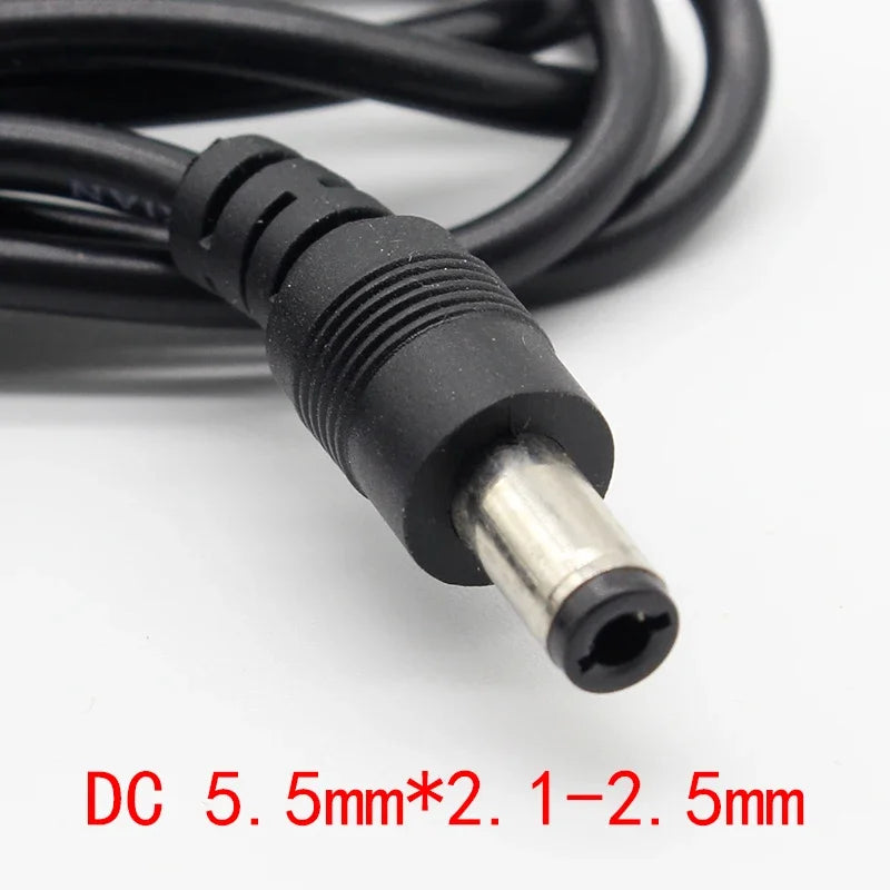 1PCS 12V2A AC 100V-240V Converter Adapter DC 12V 2A 2000mA Power Supply EU Plug 5.5mm x 2.1-2.5mm for LED CCTV