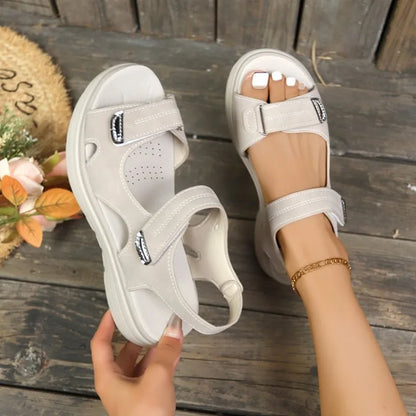 Summer Wedge Sandals for Women 2025 New Plus Size Fashion Non Slip Beach Shoes Casual Woman Lightweight Platform Sandals