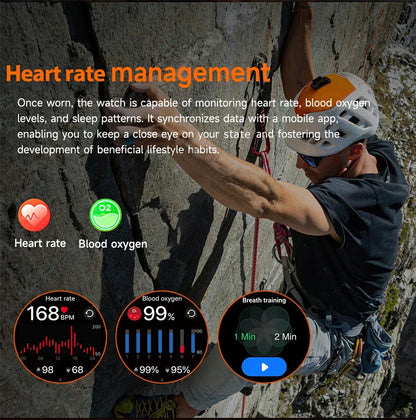 LIGE AMOLED Smart Watch Men with Flashlight Sports IP68 Waterproof Fitness Tracker Bluetooth Call Smartwatch Man for Android iOS