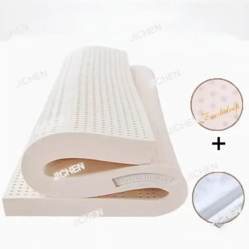 HQC Natural Latex Double Mattresses King Size Molblly Foldable Latex Mattresses Twin Queen Folding Colchon Matrimonial Furnitur