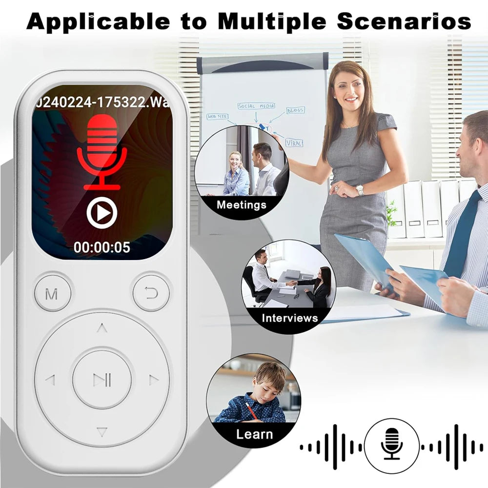 2026 New 1.8 inch Slim MP3 Player Bluetooth 5.4 — Portable Walkman, Compatible eBook Recording FM Radio Music Player