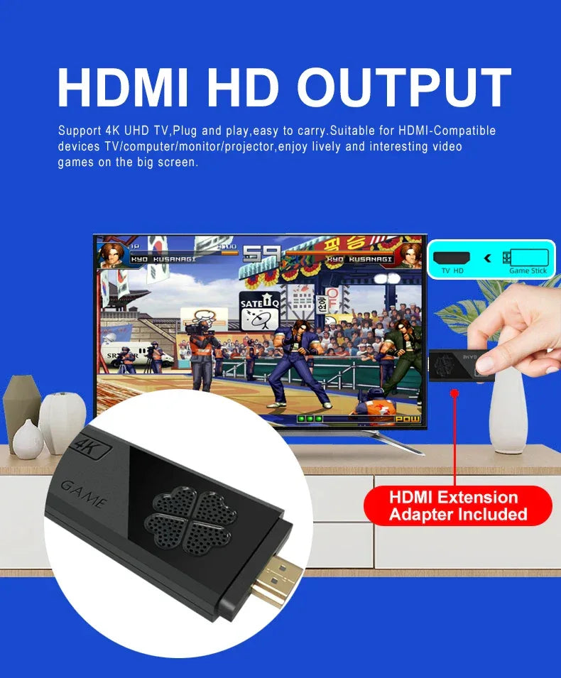 Handheld game Controls TV Stick M8II Support expand 32GB HDMI Output CPU-RK3032 DDR3 Wireless Controller Switch PS1 TV Stick