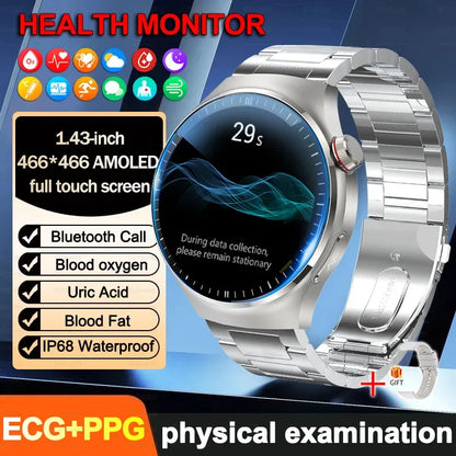 2026New For Man Smartwatches Outdoor Sport Smart Watch Men 1.43“ HD AMOLED Screen ECG physical examination BT5.0 Call smartwatc