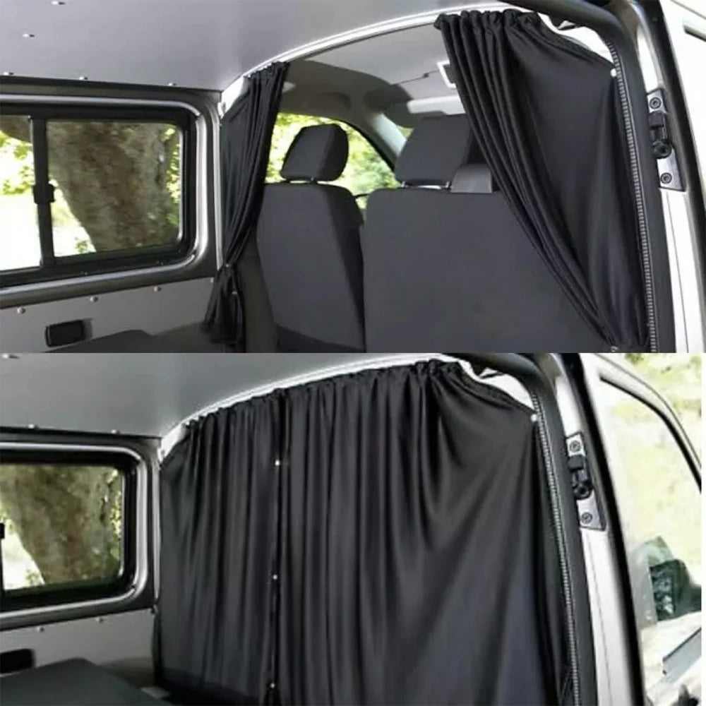 A Set CAB DIVIDER Blackout Curtain For Fiat Ducato VW T5 T6 Ford Transit Sprinter High Roof Motorhome Caravan Campervan