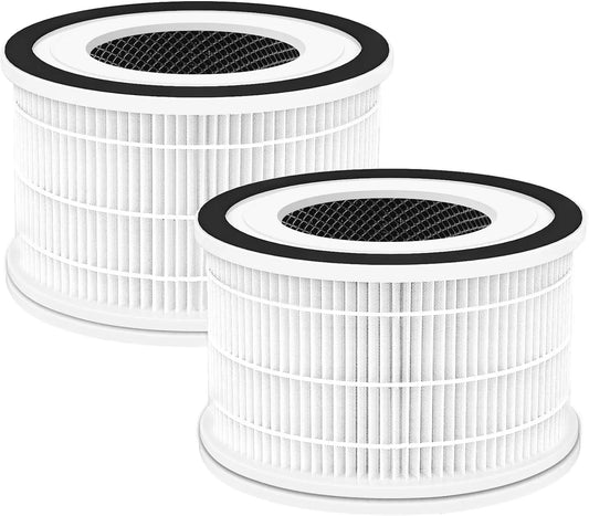 Replacement True HEPA Filter Compatible for Afloia Fillo/Halo/Allo Air Purifier 3-Stage Filtration Accessories