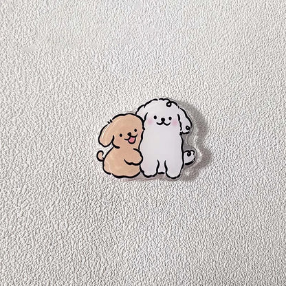 Korean Cute Cartoon Puppy Grip Tok Phone Holder Stand Griptok For iPhone 12 7 Samsung Universal Phone Accessories Finger Bracket