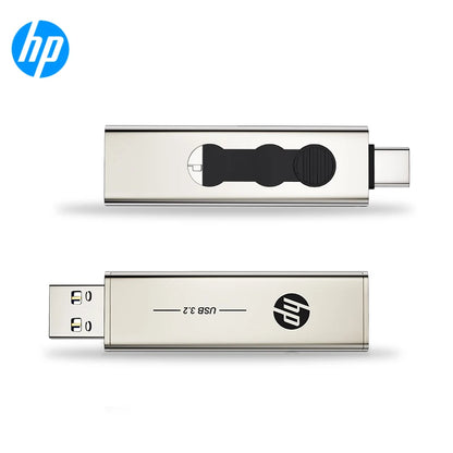 HP 256GB Memories Type-c 2-In-1 USB 3.0 Flash Drive 128GB Metal OTG Pendrive 64GB High Speed Flash Disk For Phone Computer