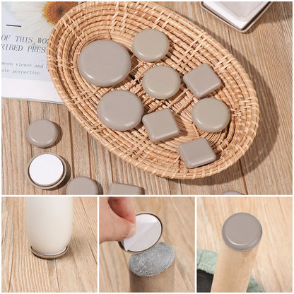 Lot de 4 patins de protection pour pieds de meubles, anti-rayures, pour déplacer facilement les meubles lourds. Tapis de déménagement épais et anti-abrasion pour protéger vos sols.