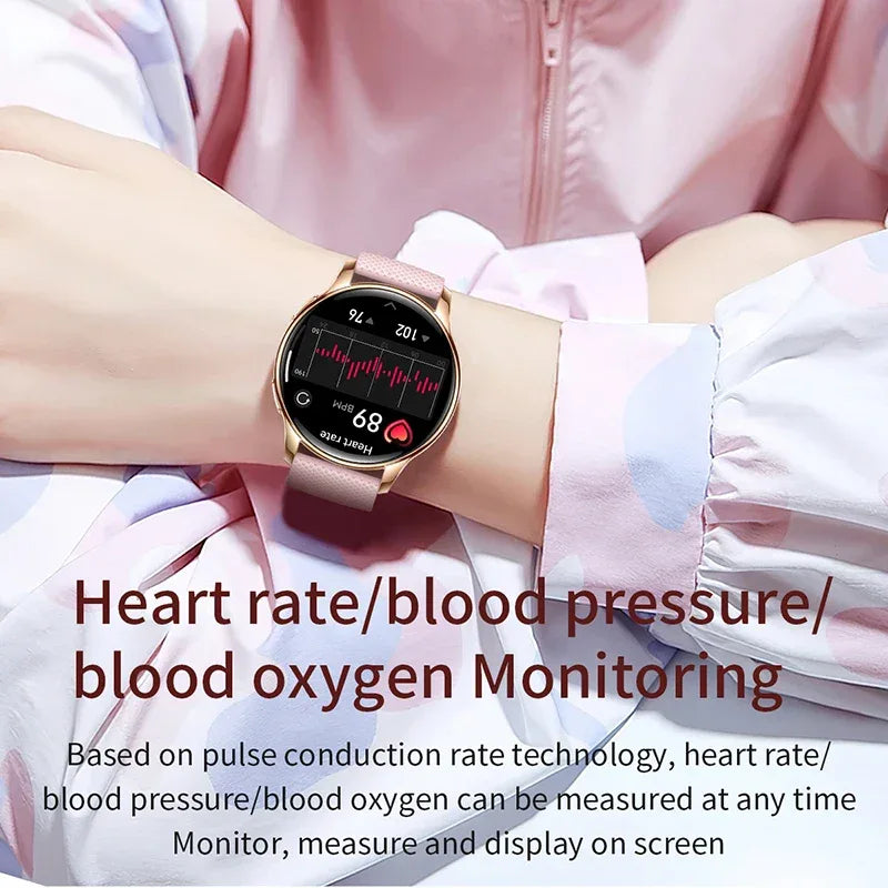 New Original Ultra Thin Women SmartWatch 1.32"AMOLED Display HD 466*466 Always Show Time Call Reminder for Women Smartwatch gift