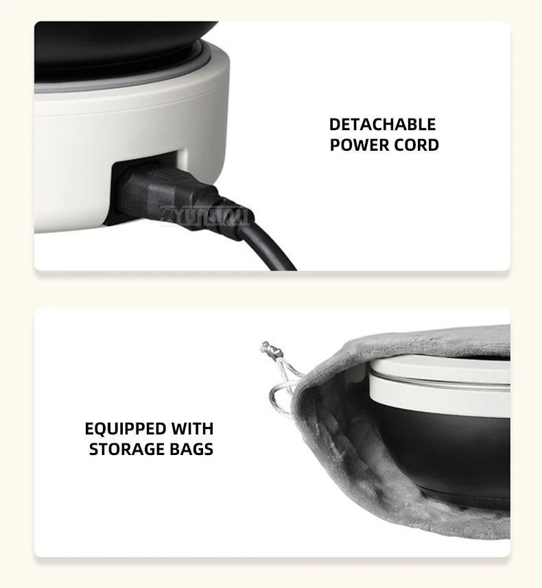 Kitchen Fast Heating Cooker Durable Portable Foldable Multi Cooker Split Stainless Steel Electric Pot