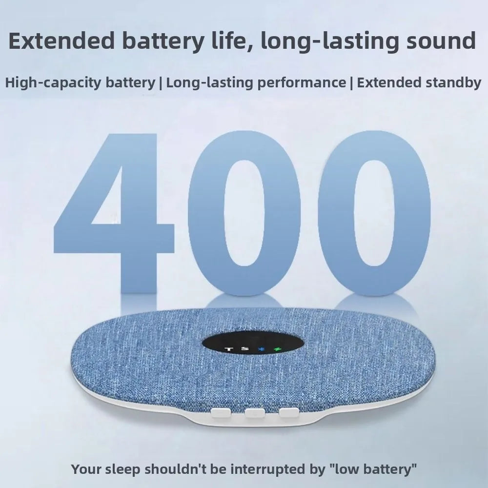 Bluetooth 5.4 Under Pillow Bluetooth Speaker Sleep Aid Bone Conduction Sound Machine TF Card Support Ultra-Thin