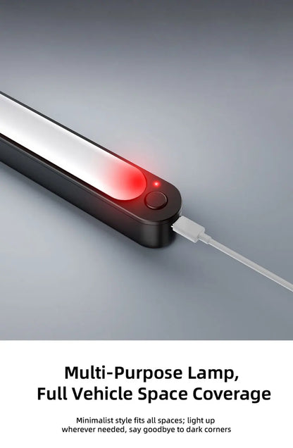 SEAMETAL Car Trunk Sensor Light USB Rechargeable Automatic Induction Light Bar Magnetic Sensing Lamp for Car Floor Trunk Hood