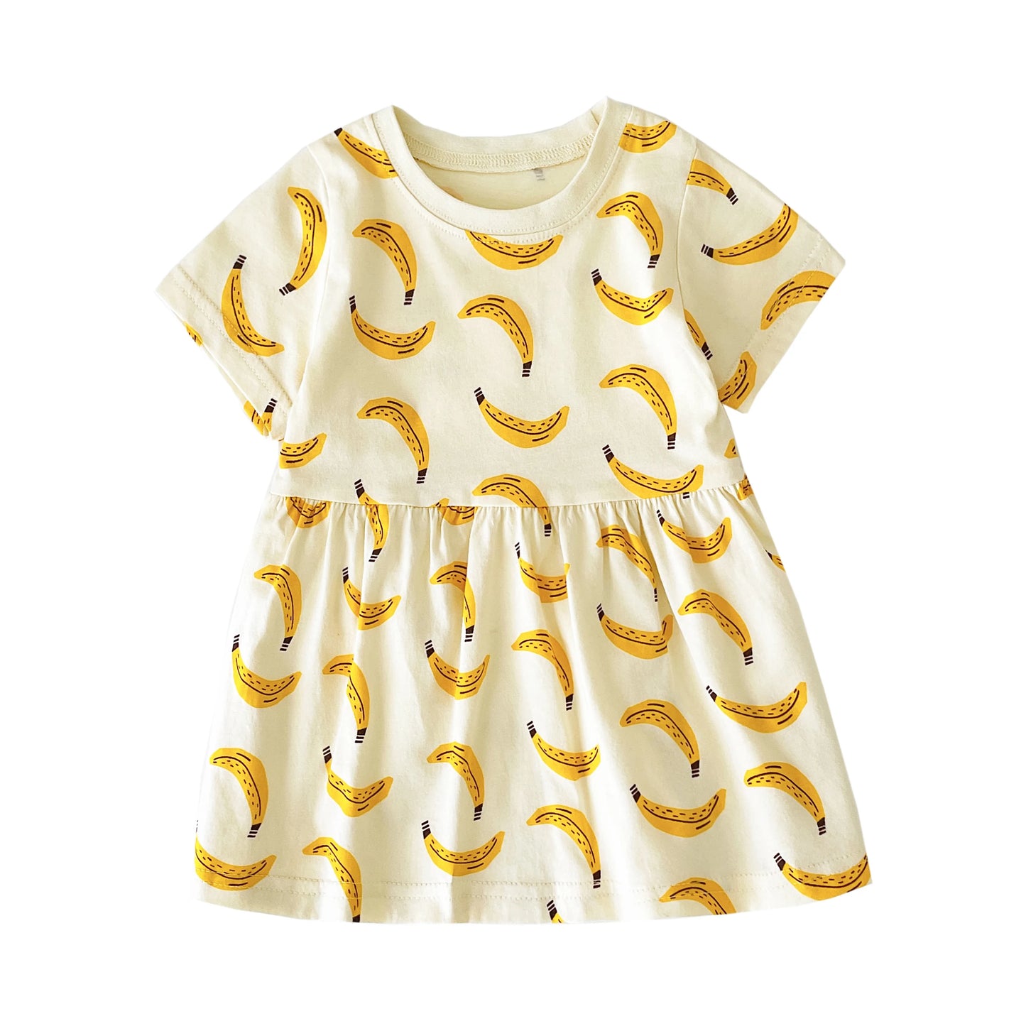 Summer Soft Cute Baby Girls Dress Cotton Princess Kids Dress Clothes
