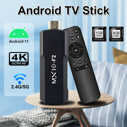 Fire TV Sticks MX10 F2 1gb 8gb 1 unit android 2024 stb tv box android 4k eu android tv stick