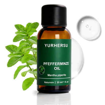 Peppermint Essential Oil 30ml for Focus & Energy, Mental Clarity, Cooling Inhalation, Study/Work, 100% Pure