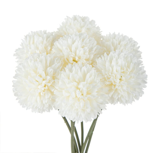 3/5PCS Silk Hydrangea Pompon Home Decor Scrapbooking Wedding Festival Wreath Bridal Accessories Clearance Artificial Flowers Diy