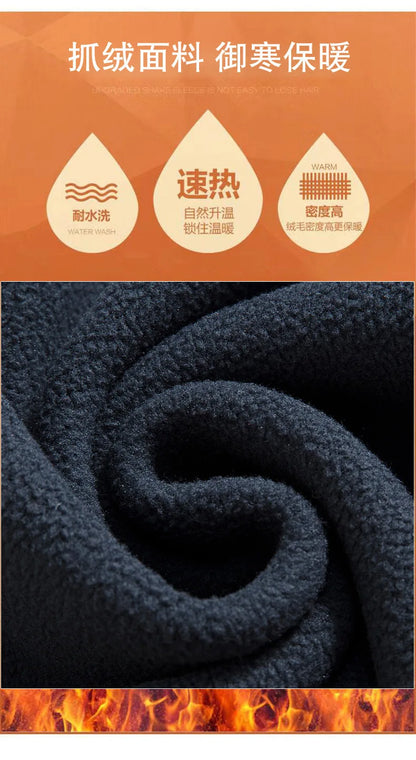 new men's fleece with fleece thickened warm windproof outdoor casual storm jacket fashion men's coat