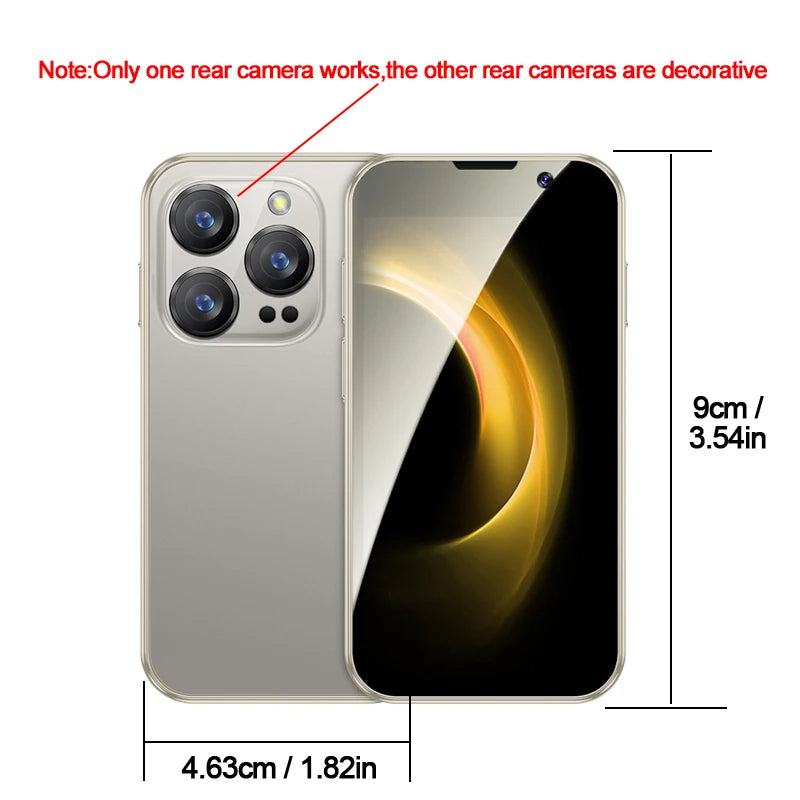 SOYES New XS18Pro 3.0" Mini Smartphone 2GB RAM 16GB ROM Facial Recognition Android 9.0 Dual SIM Standby 3G Network Little Phone