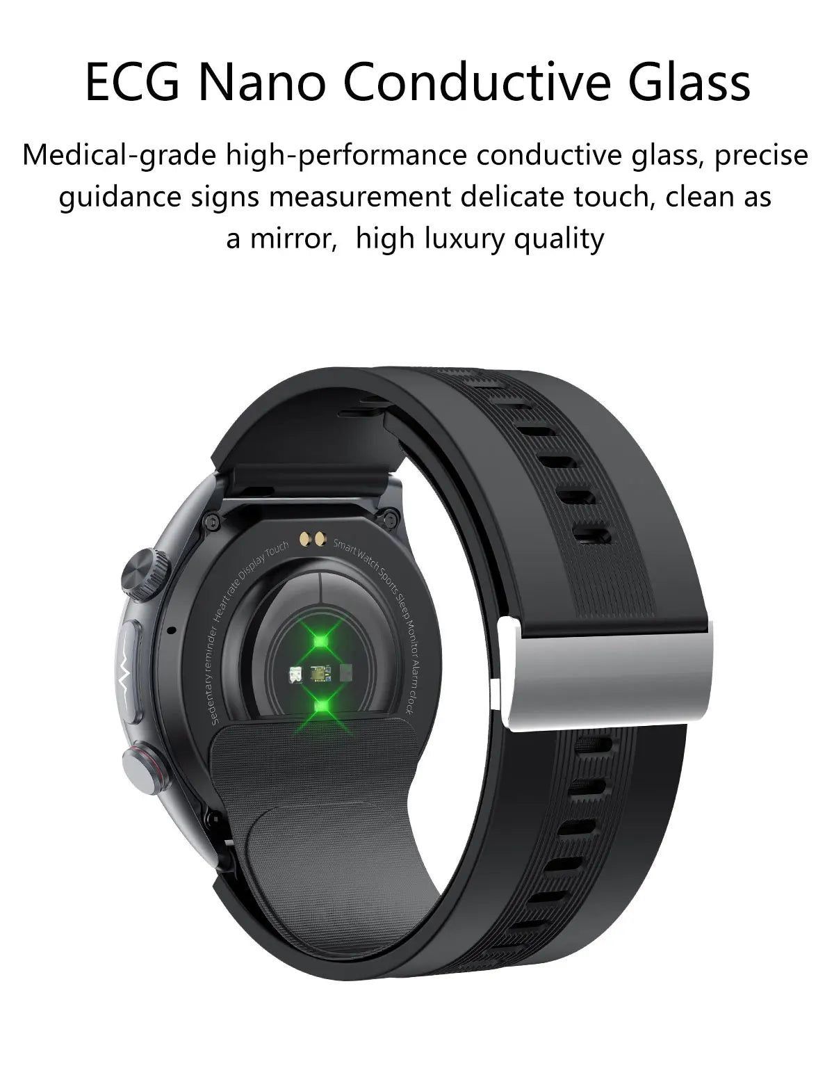 New Blood pressure Non-invasive Health Monitor Airbag Sports Smart Watches ECG+PPG Precise 1.43-inch AMOLED Calls Smartwatch NFC