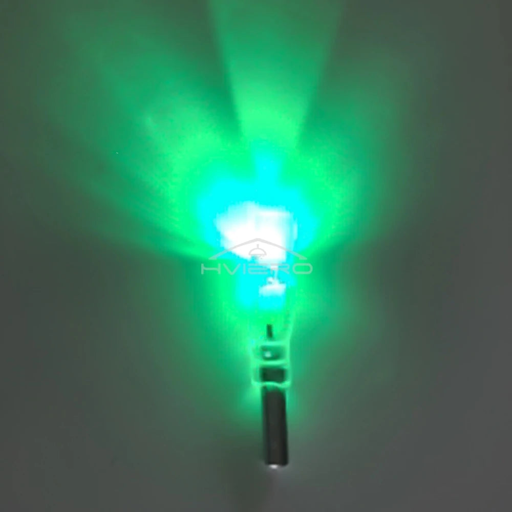 100Pcs F3 3mm 2pins Flat White Red Yellow Blue Green Pink Diode Led Wide Angle Light Emitting Diodes Lamp Ultra Bright LED Bulbs