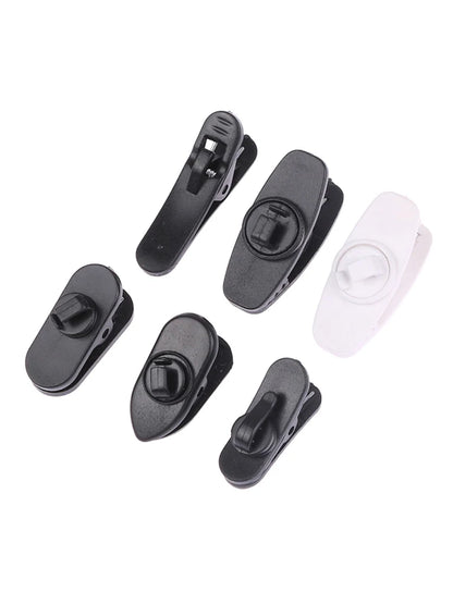 10PCS Earphone Cable Wire Clip Cord Collar Plastic Nip Clamp Organization Holder Headset Audio Line Protable