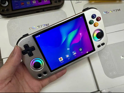 ANBERNIC RG 477M Retro Handheld Game Console 4.7" LTPS In-Cell Screen Android Video Game Player Dimensity 8300 AI Assistant FOTA