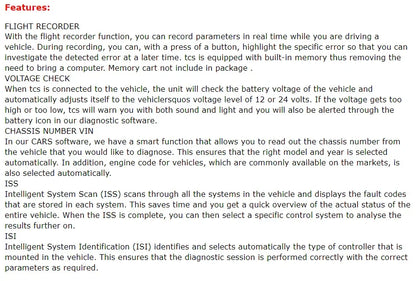 10PCS 2021.11/2020.23 Multidiag Pro TCS DS/ACTM OBD2 Diagnostic Tool 2017.R3 With Keygen /2018.R0 For TCS  For Multi Cars Trucks