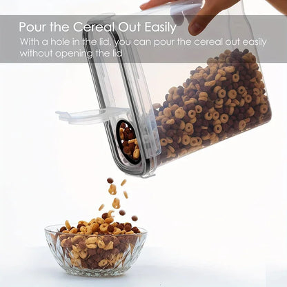 Food Storage Containers with Lids Stackable Treat Box Containers for Kitchen Pantry Organization Containers for Rice Dispenser