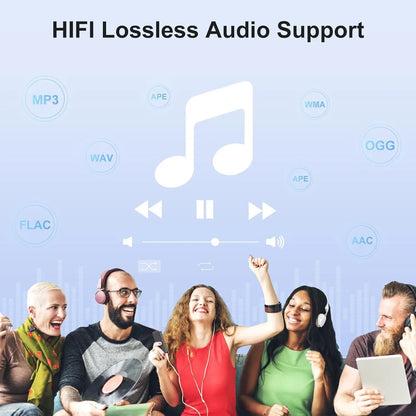 MP3 Player with Bluetooth and WiFi，4" Touch Screen Music Player Android 9.0 MTK 8 Core，MP4 Player with Spotify，Audible，Deezer，Am