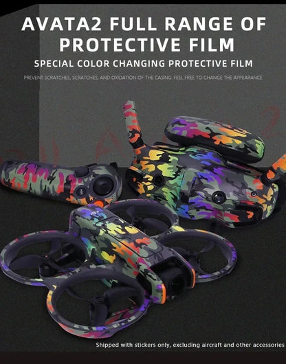 Stickers Skin Set Protective Film for DJI Avata 2 Motion Rocker 3 Goggles 3 Anti-scratch Protective Film Refit Decals Accessory