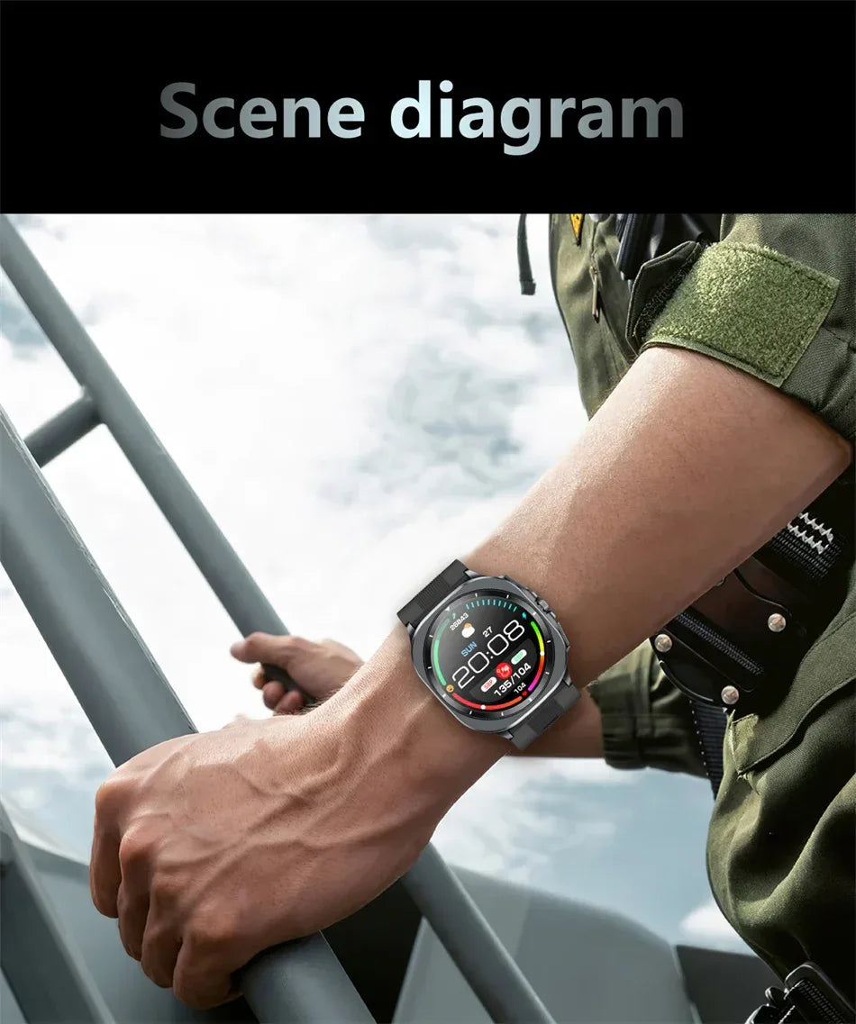 Airbag measurement Smart Watch Men ECG Air Pump Blood Pressure Blood Oxygen BT Call NFC SmartWatch For Man Android iOS upgrade