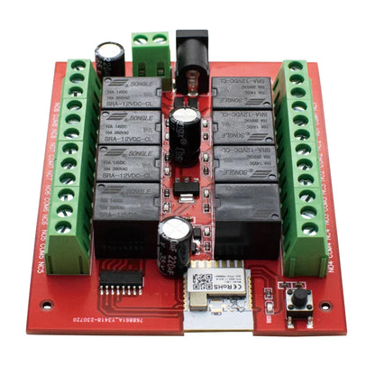 8CH Tuya Wifi Switch Module DC 12V 24V 8 Channels Wireless Relay Module APP Remote Control DIY Smart Home Automation