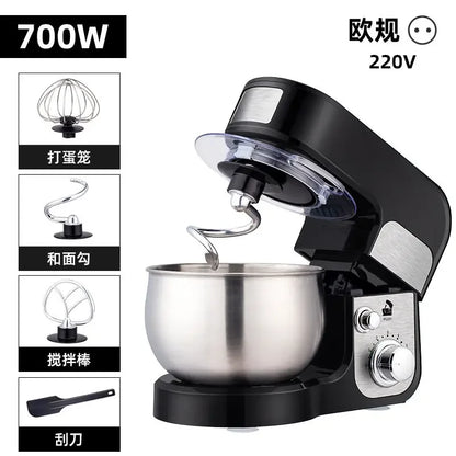 110V/220V Dragon Stand Mixer Small Household Multi-function Dough Kneader Cream Whisker Automatic LAB
