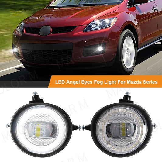 Fog Lights Headlight for Mazda RX-8 MPV 6 5 3 2 CX-7 CX-5 CX-9 MX-5/Miata Auto Led Halogen Fog Lamp Waterproof Car Accessories
