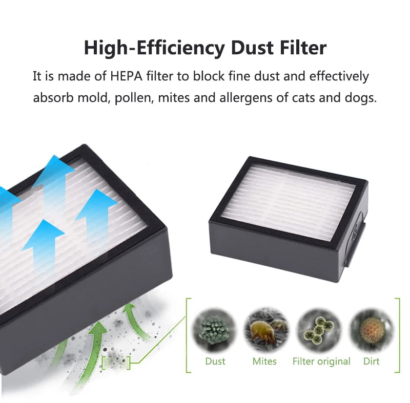 E5 E6 E7 Filter Dust Bag For irobot roomba i2 i3 i3+ i4 i4+ i6 i6+ i7 i7+ i7 Plus i8+ Replacement Main Side Brush Vacuum cleaner