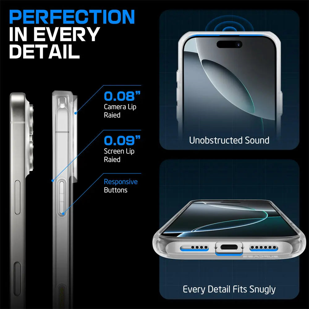 SUPCASE For iPhone 16 Pro Max Case with Camera Control Capture Button UB Mag Stand Series Slim Clear Magnetic Phone Case