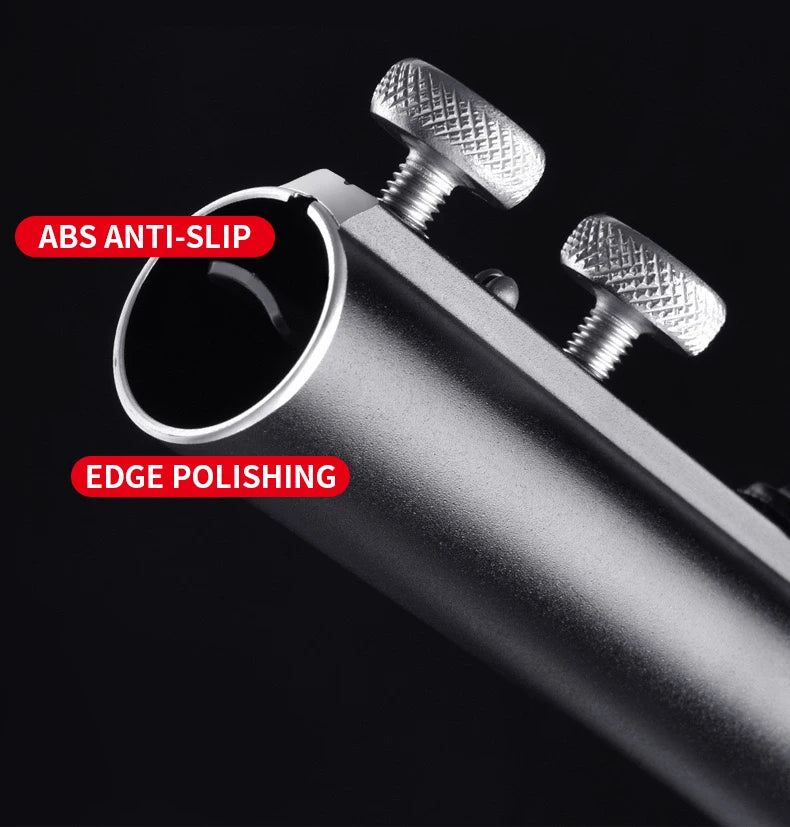 Shawto 2.1M Stainless Steel Thickened Telescopic Fishing Rod Holder 7 Section Bracket Rack Pole Stand Fishing Tools