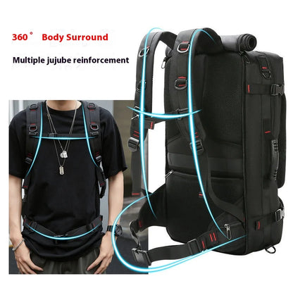 50L 70L Large Capacity Travel Backpack Luggage Sports Training Fitness Independent Shoes Storage Bag Laptop Bags