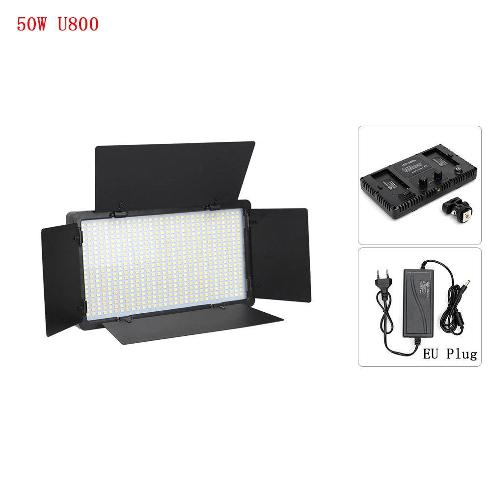 U600/U800 LED Photo Studio Light for Youbute Game Live Video Lighting Portable LED Video Recording Photography Panel Lamp