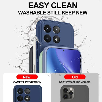 Poco X6 Pro Case Liquid Silicone Phone Case For Xiaomi Poco X6 Pro Poco X 6  X6Pro Pocox6 Pro 5G Shockproof Soft Cover