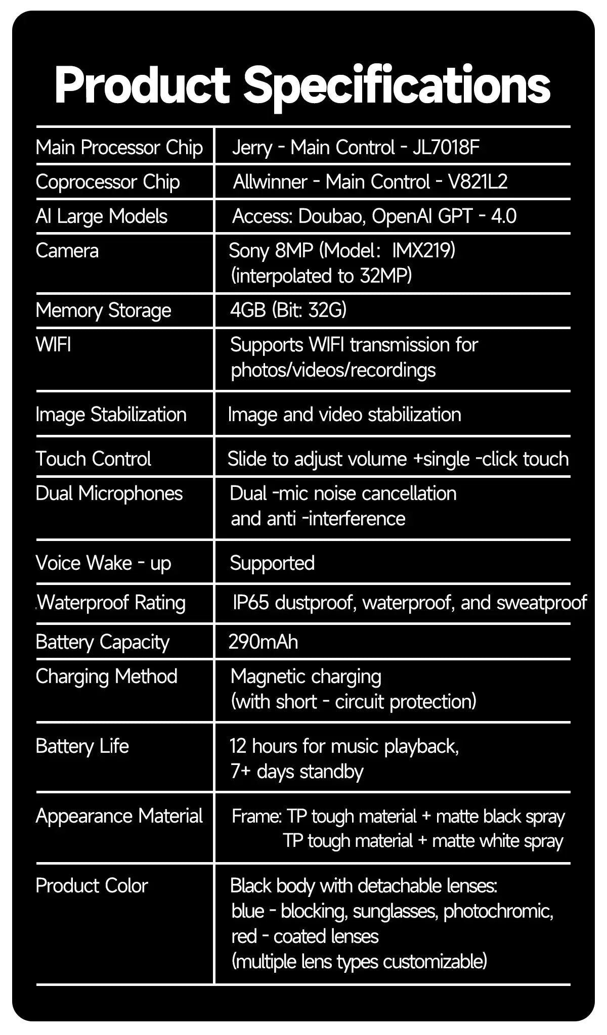 Xiaomi 8K Camera AI Glasses Smart Translation Color-Changing Waterproof Glasses Video Recording Photo Call Smart Sunglasses