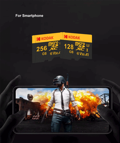 KODAK Memory Card 512GB 256GB Micro SD UP TO 100MB/s Class10 U3 32GB 64GB 128GB TF Card HD For USB Card Reader Adapter Microsd