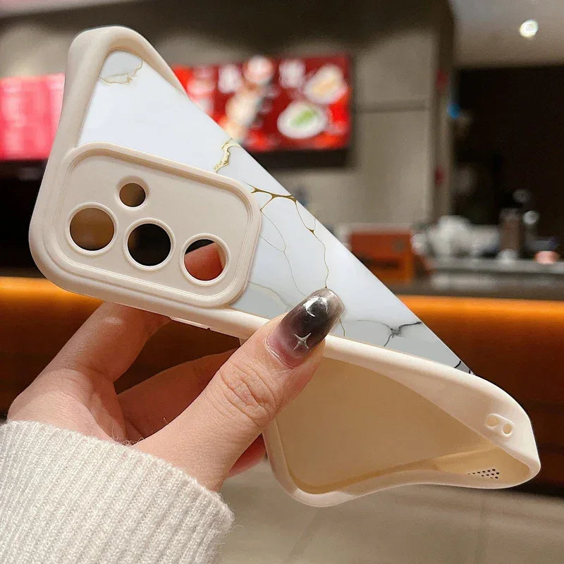 Marble Pattern Case For Samsung Galaxy S25 S24 S23 S22 Ultra Plus S21 S23 S20 FE A56 A55 A54 A53 A52 A34 A14 5G Silicone Cover