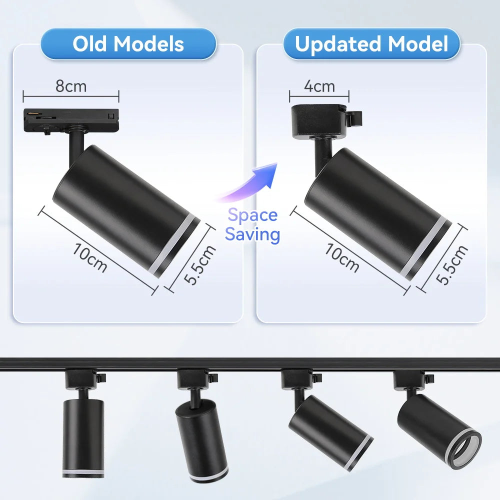 Led Track Light GU10 Spotlight 110V 220V Track Pendant Indoor for Home Decor Kitchen Bedroom Ceiling Lamp Fixture Track Lighting