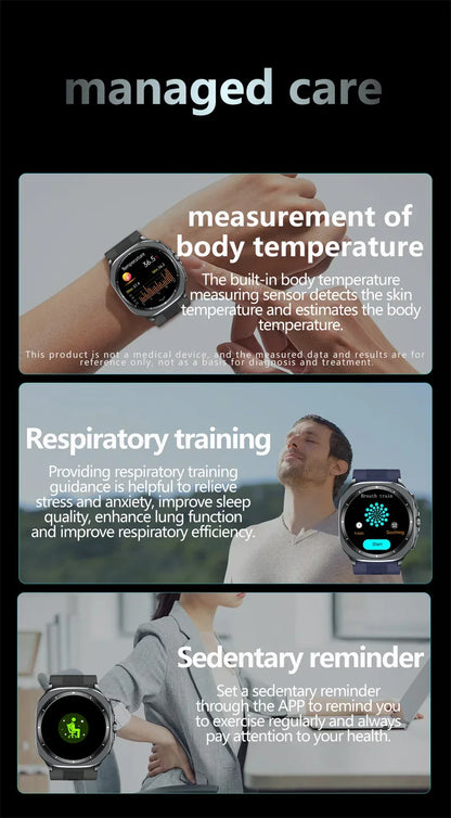 Airbag measurement Smart Watch Men ECG Air Pump Blood Pressure Blood Oxygen BT Call NFC SmartWatch For Man Android iOS upgrade