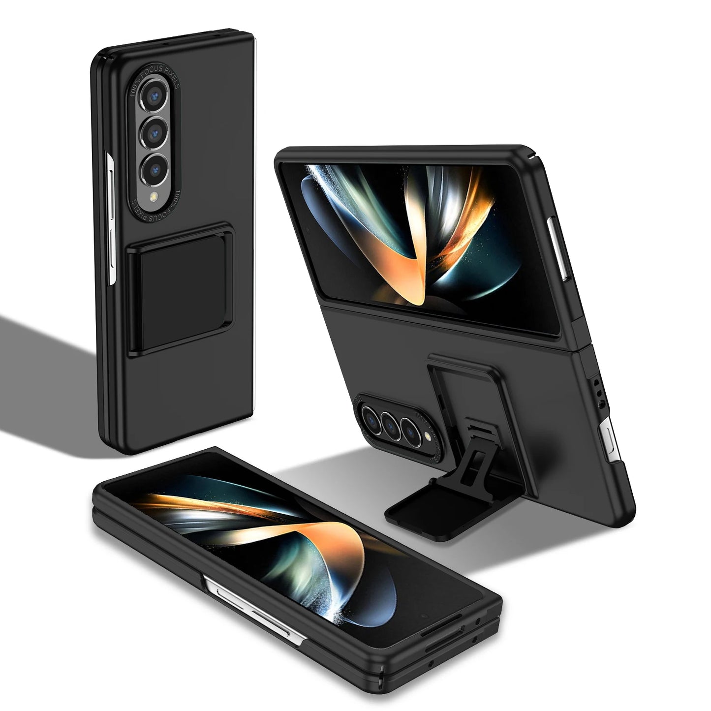 Anti-Shock Portable Stand Case for Samsung Galaxy Z Fold 7 6 4 5 5G fold7 fold6 Fold5 Fold3 Fold4 Fold 3 Phone Accessories Capa