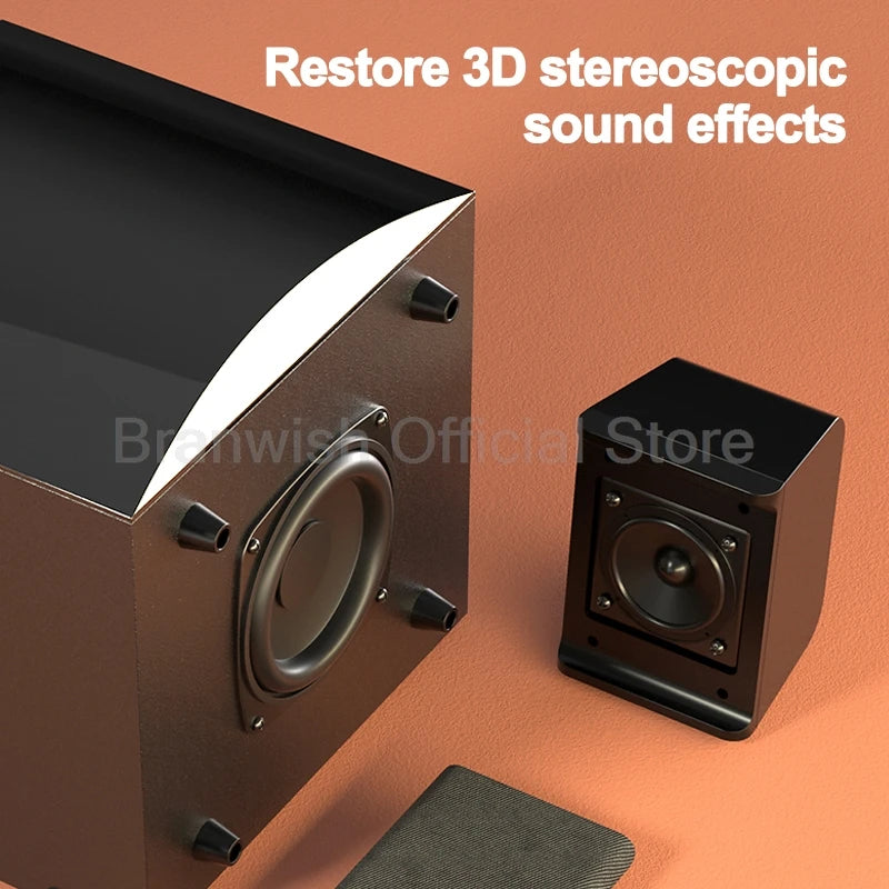 2.1 Sound Box Amplifier 31W High Power Bluetooth Speaker 4 Inch Subwoofer Home Theater Home Cinema 360°Sound System PC Audio Set