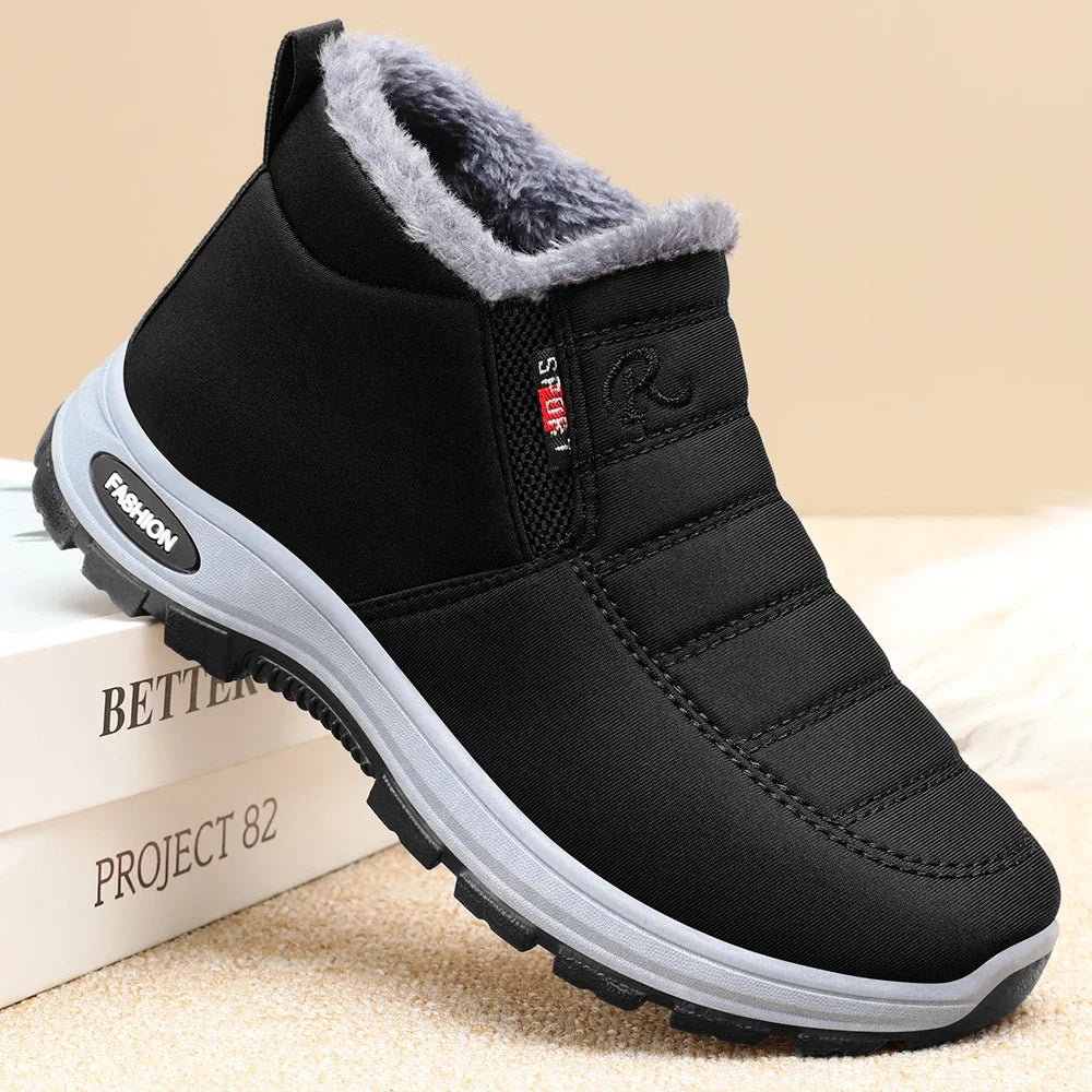 Winter New Women's Warm Cotton Boots Fleece-lined Thickened Waterproof Non-slip Women's Cotton Shoes Snow Boots