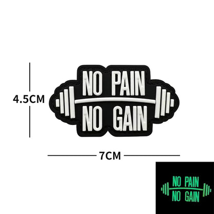 Sports Fitness Gym Patches No Pain No Gain ATHLETE team club Tactical Embroidered Patch brand Armband