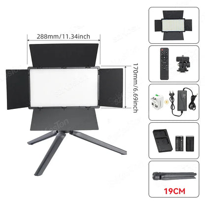 RGB Photography Video LED Fill Light Panel Photo Studio Lamp Kit For Video Recording Shoot Youtube Tiktok Live Streaming Lamp